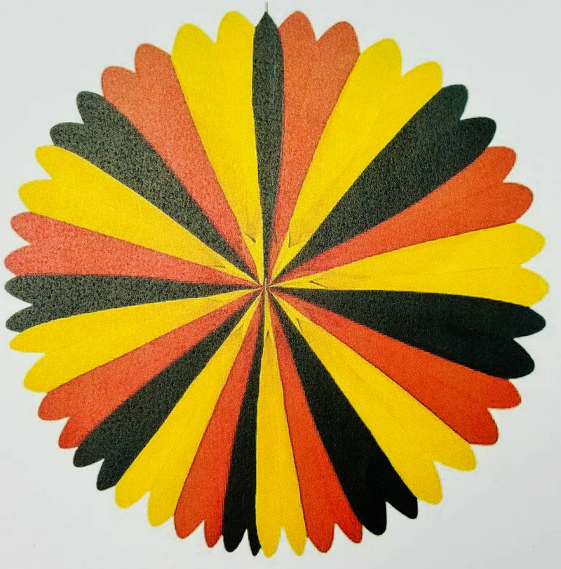 Papier Rosette (ca. 100 cm Durchmesser)