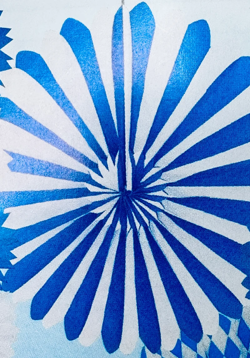 Papier Rosette (ca. 75 cm Durchmesser)