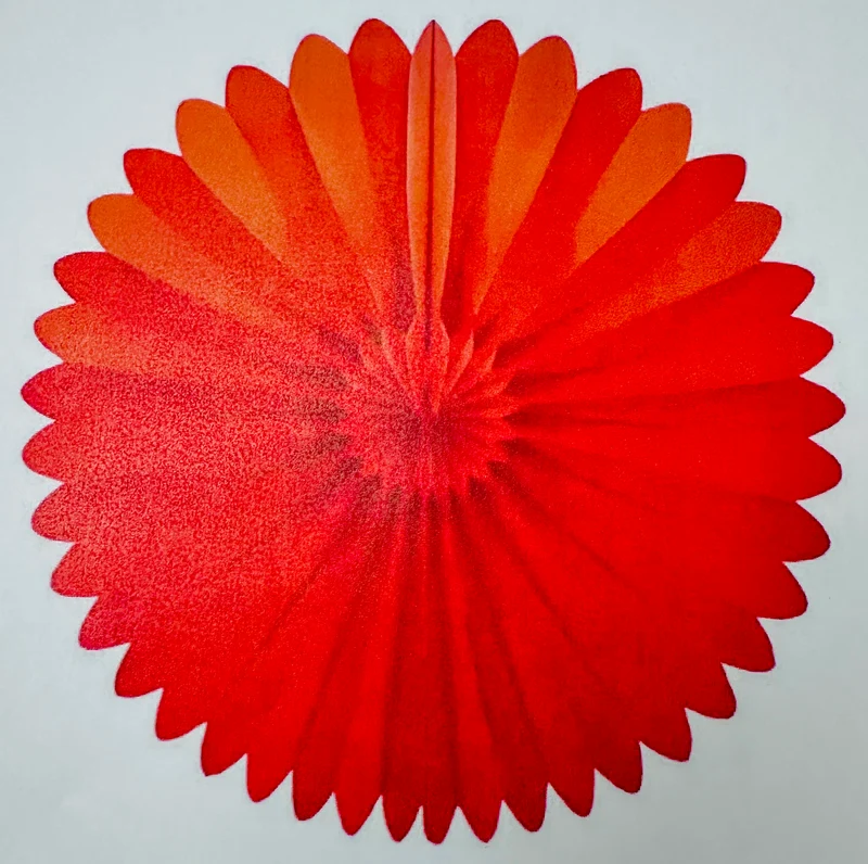 Papier Rosette (ca. 35 cm Durchmesser)