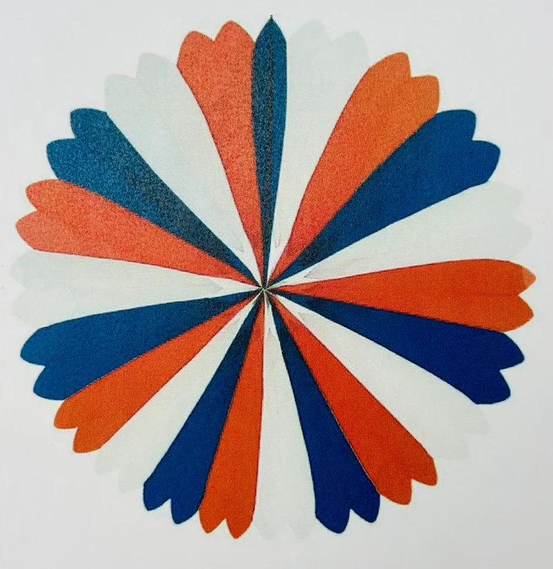 Papier Rosette (ca. 35 cm Durchmesser)