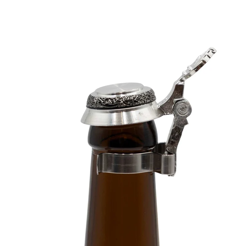 Bierflaschen Flachzinndeckel zum Aufstecken "Ornamente"