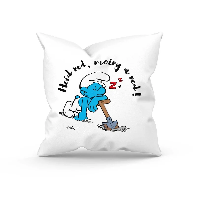 ®Die Schlümpfe "Heid ned, moing a ned!" Kuschelkissen