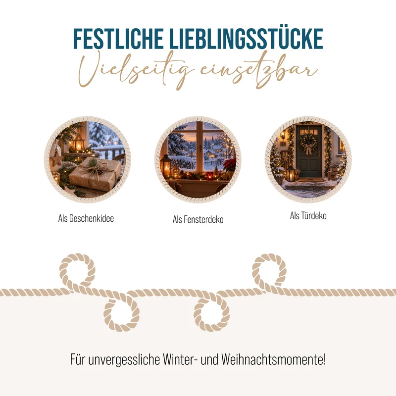 2er Set Weihnachtsanhänger Stern Glasperlen ca. 15 cm grün rot