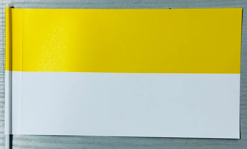 Papier-Fähnchen an 40cm Polystyrolstab (waagerecht gestreift)