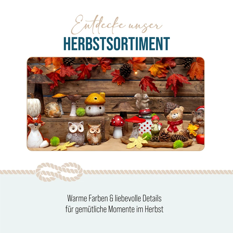 2er Set Keramik-Pilze in Rot, ca. 8 x 8 x 9 cm