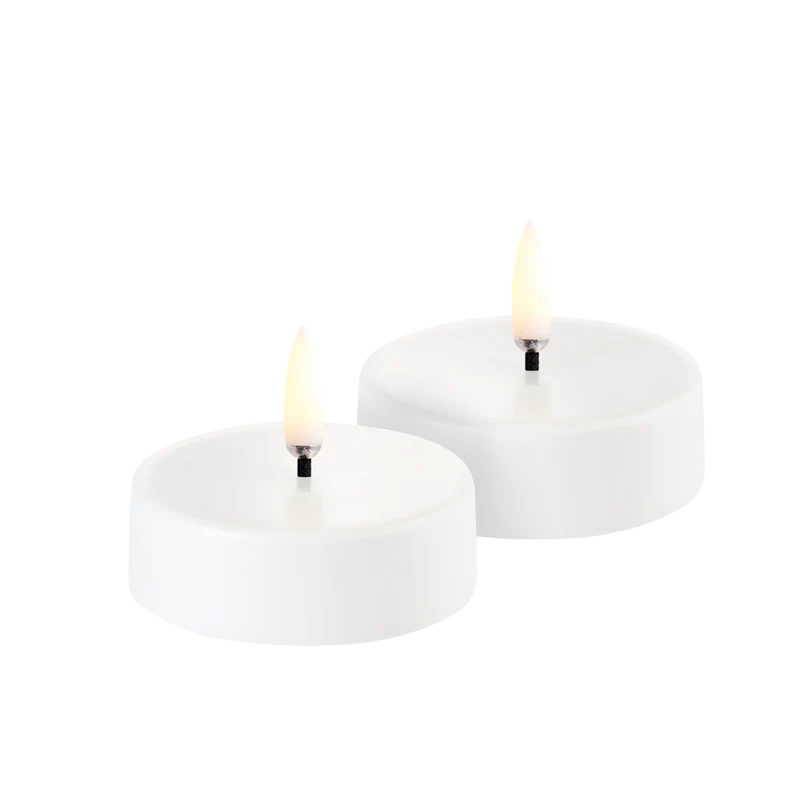 LED-Teelicht "Maxi" aufladbar á 2 Stück (6,0 x 2,3 cm)