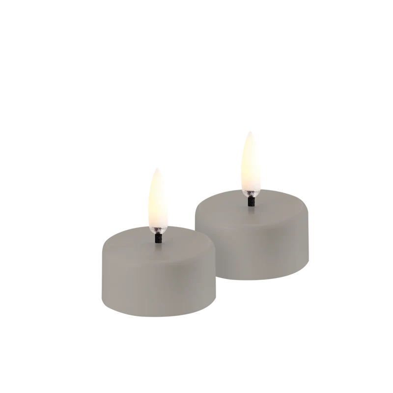 LED-Teelicht aufladbar á 2 Stück (3,9 x 2,3 cm)