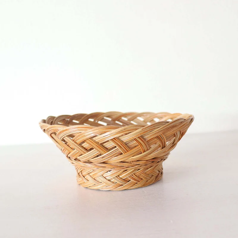 RU JI RA DA Nypa Stem Hand Wicker Basket