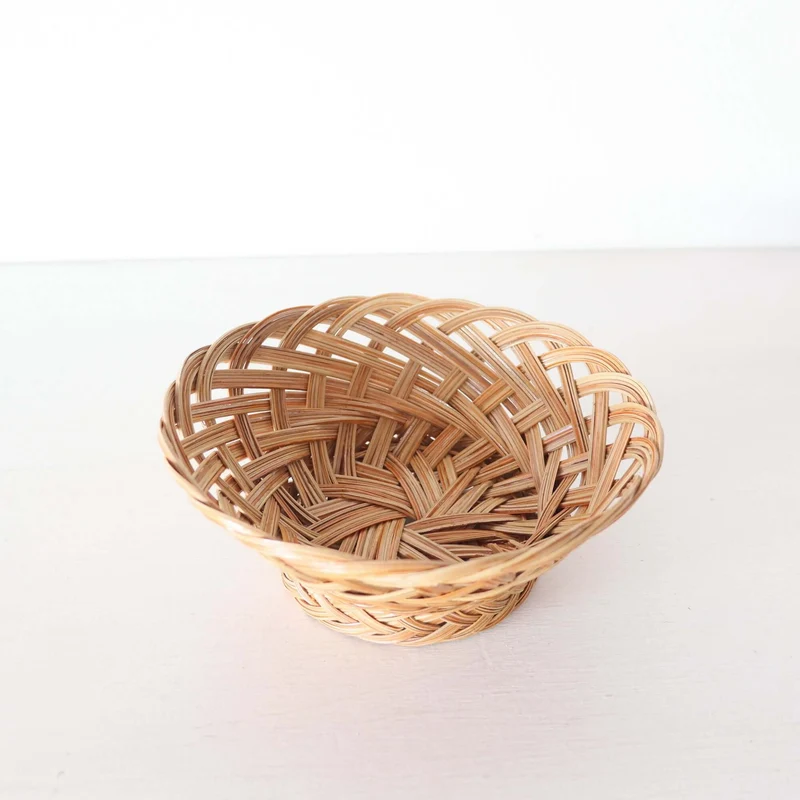 RU JI RA DA Nypa Stem Hand Wicker Basket