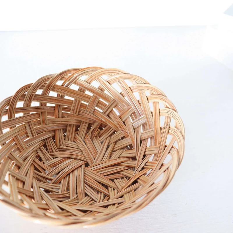 RU JI RA DA Nypa Stem Hand Wicker Basket
