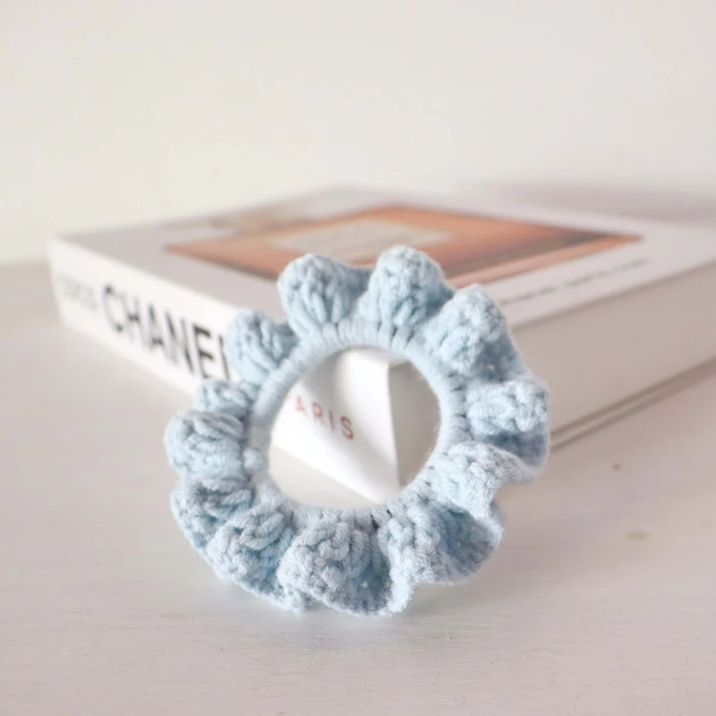 Green Tones - Hand Crochet Scrunchies