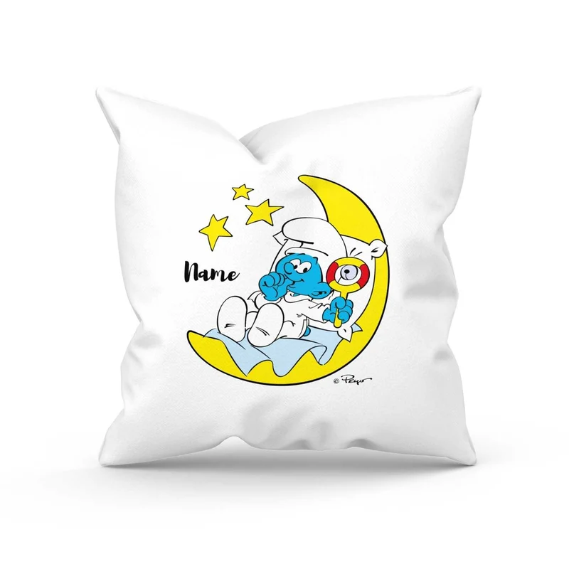 ®Die Schlümpfe "Erstes Schlumpf Kissen" Kuschelkissen personalisiert
