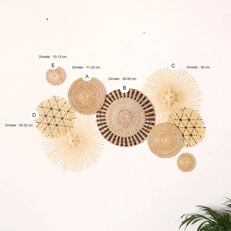 PRI YA KORN - Wall art décor hanging Set of 9