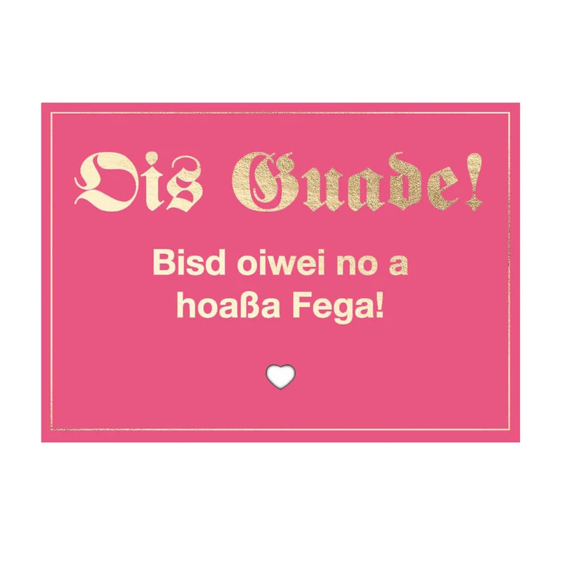 Glückwunschkarte "Ois Guade"