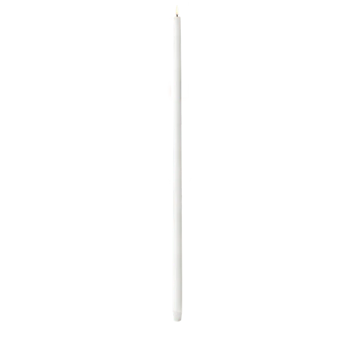 Klassische hohe LED-Stabkerze glatt (2,3 x 75 cm)