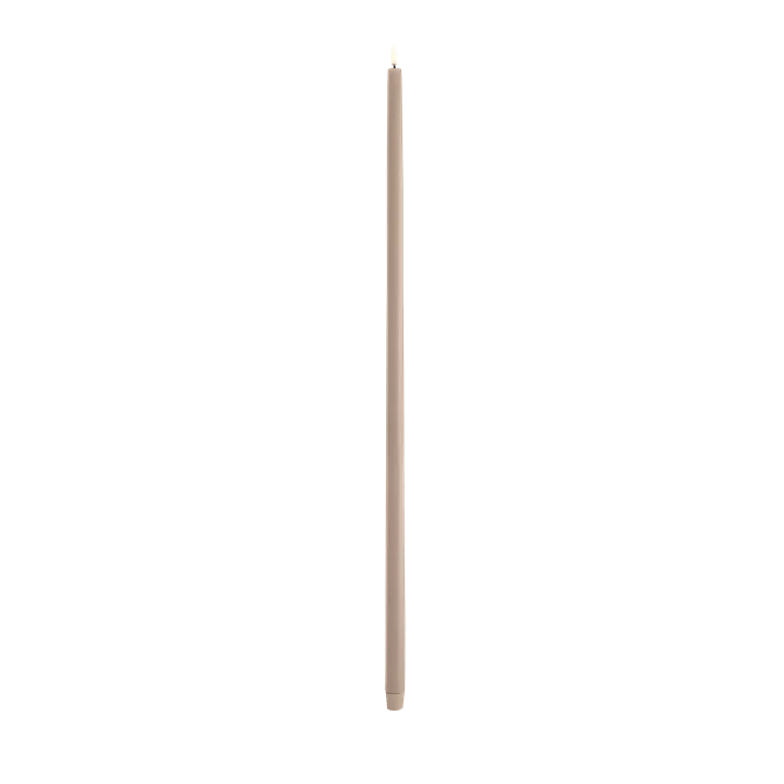 Klassische hohe LED-Stabkerze glatt (2,3 x 75 cm)