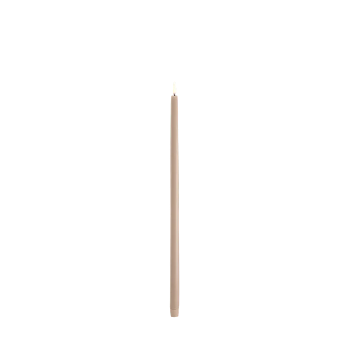 Klassische hohe LED-Stabkerze glatt (2,3 x 55 cm)