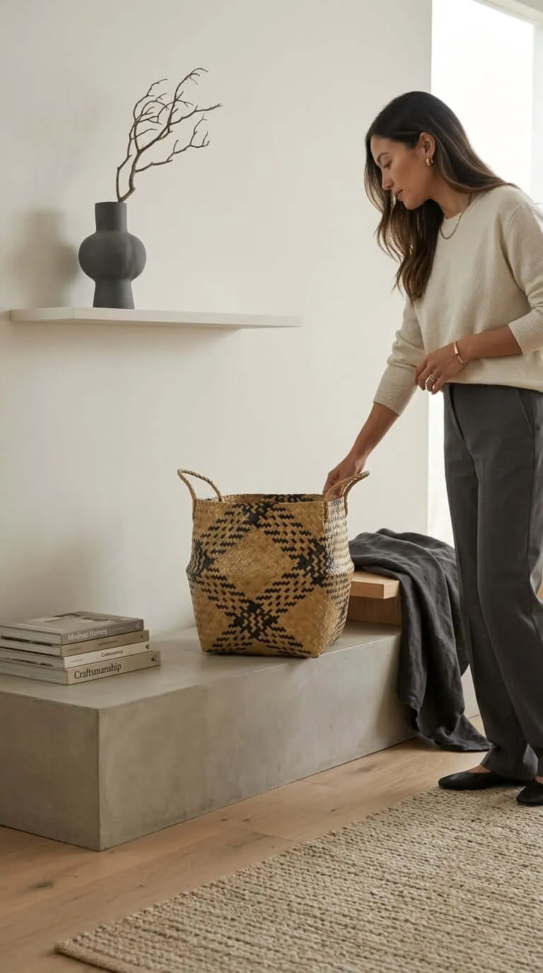 WA LAI Wicker Basket (14 Inches)