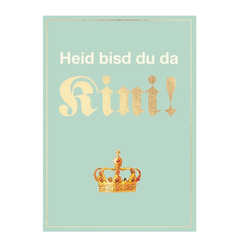 Glückwunschkarte "Kini"