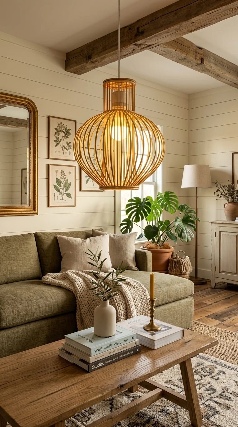 YAI MAI - Rattan and Bamboo Pendant Light Shade