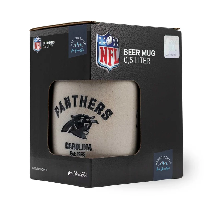®NFL PREMIUM Teamkrug "Carolina Panthers"