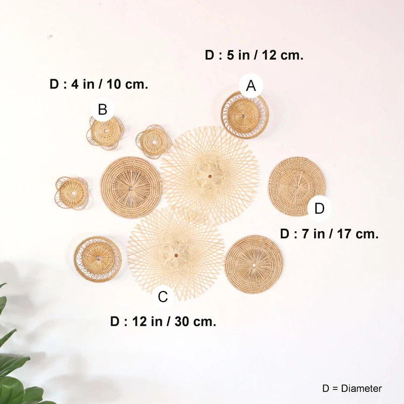 PAN NA NA - Wall Hanging Décor Set of 10