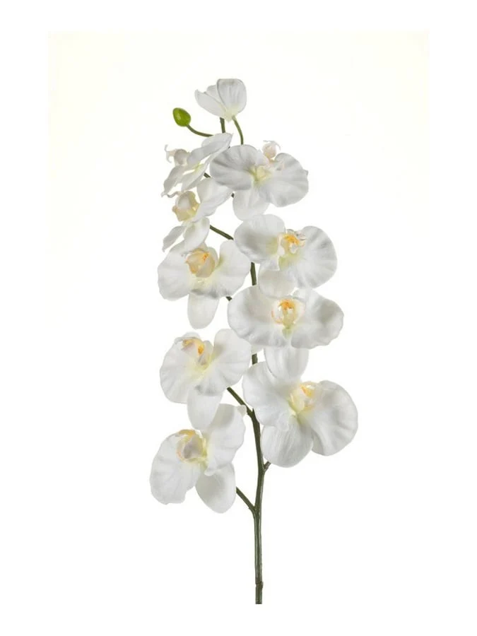 Textil Orchidee "Phalaenopsis" mit 9 Blüten