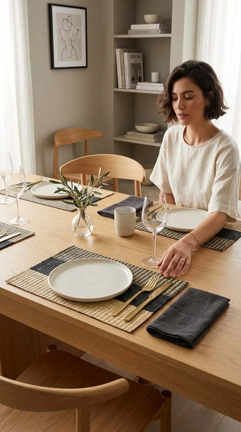 WI RA KAN - Woven Boho Placemats