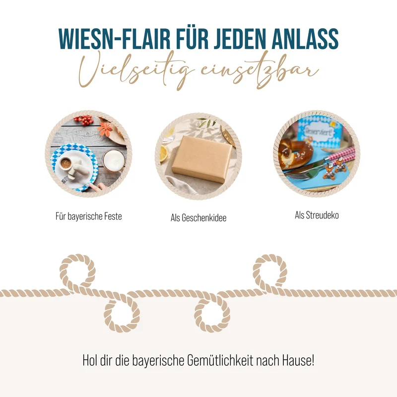 Trachtenbären Streudeko 12er Set 3 cm aus Polyresin – Wiesn-Deko