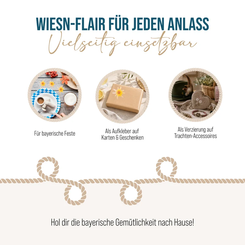 Edelweiss Streudeko 12er Set 2,5 cm aus Polyresin – Alpenblume