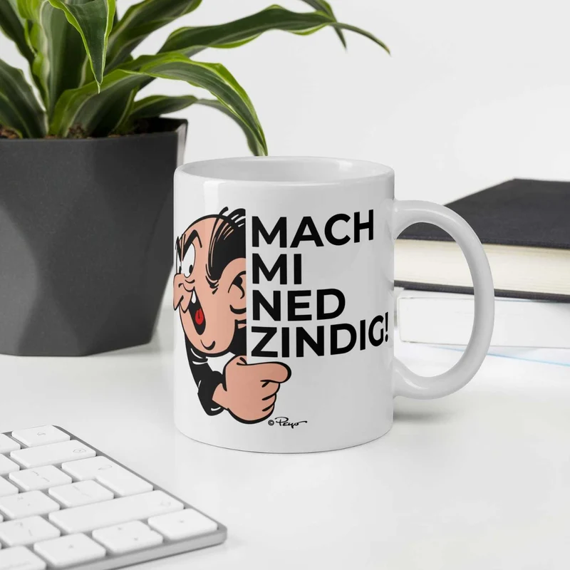 ®Die Schlümpfe Tasse "Mach mi ned zindig"