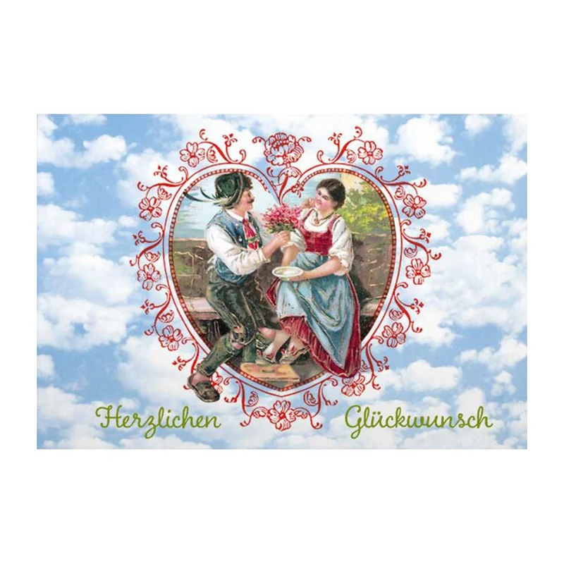 Glückwunschkarte "Herzlichen Glückwunsch" - ohne Text