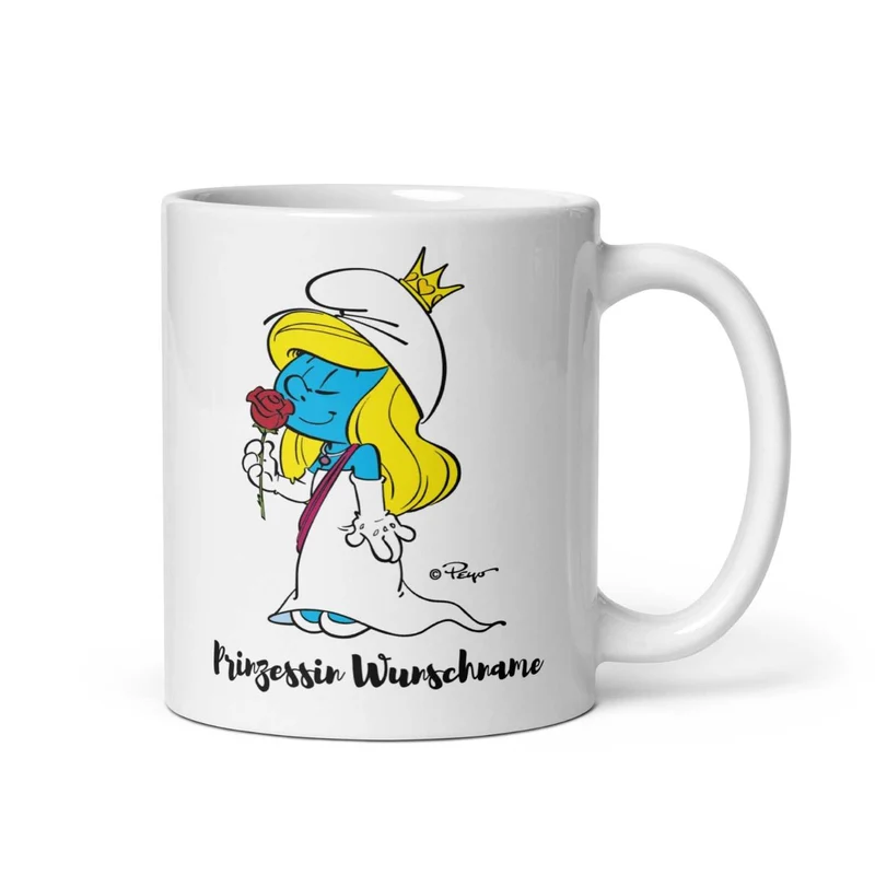 ®Die Schlümpfe Tasse "Prinzessin" personalisiert