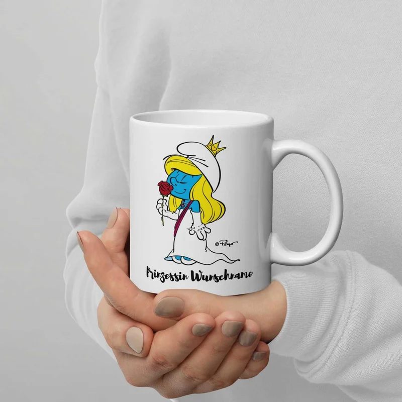 ®Die Schlümpfe Tasse "Prinzessin" personalisiert