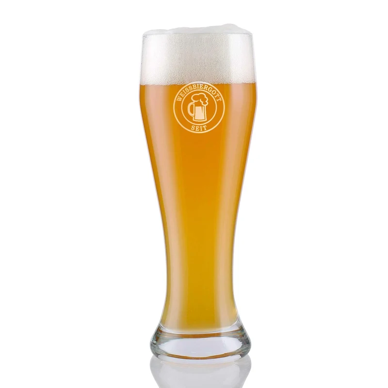 Weißbierglas "Weißbiergott" nach Wunsch