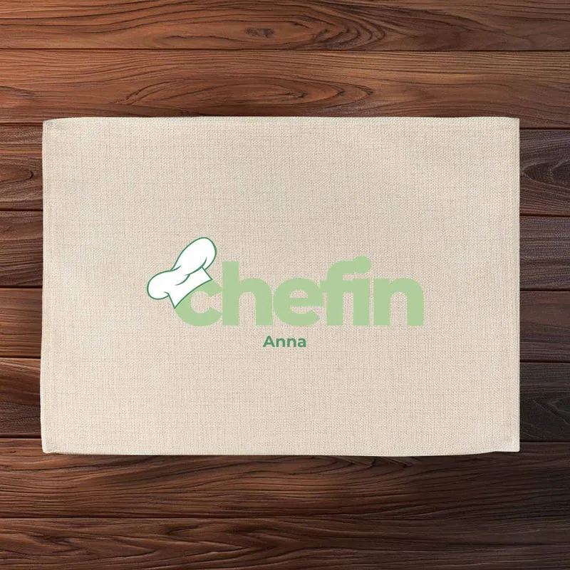 Tischset "Chefin" mit Wunschname