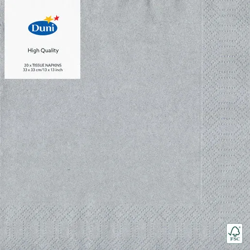 Serviette Uni (á 20 Stück, verschiedene Farben)