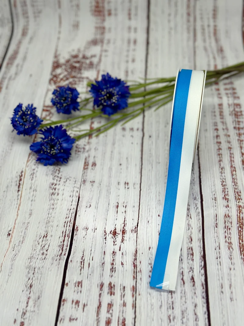 Festband weiß/blau á 25 m