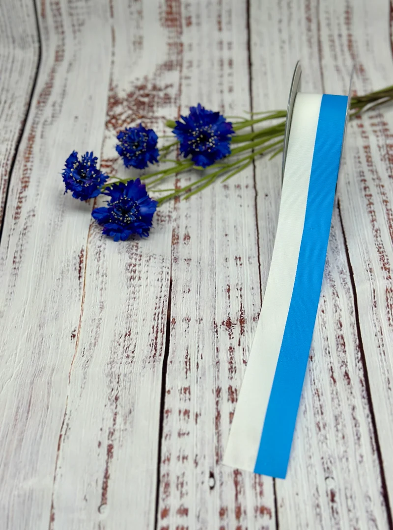 Festband weiß/blau á 25 m