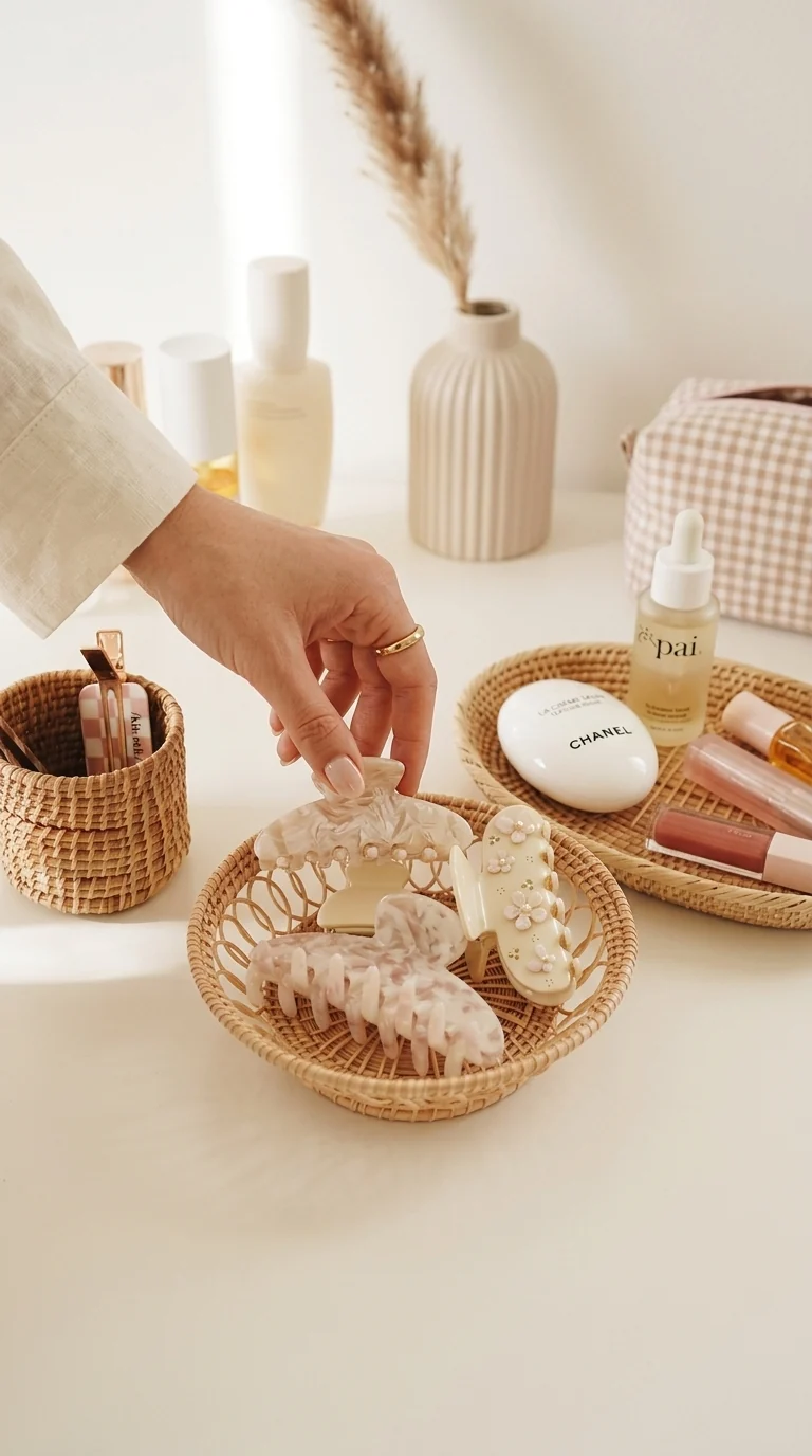 Navinda - Round rattan basket