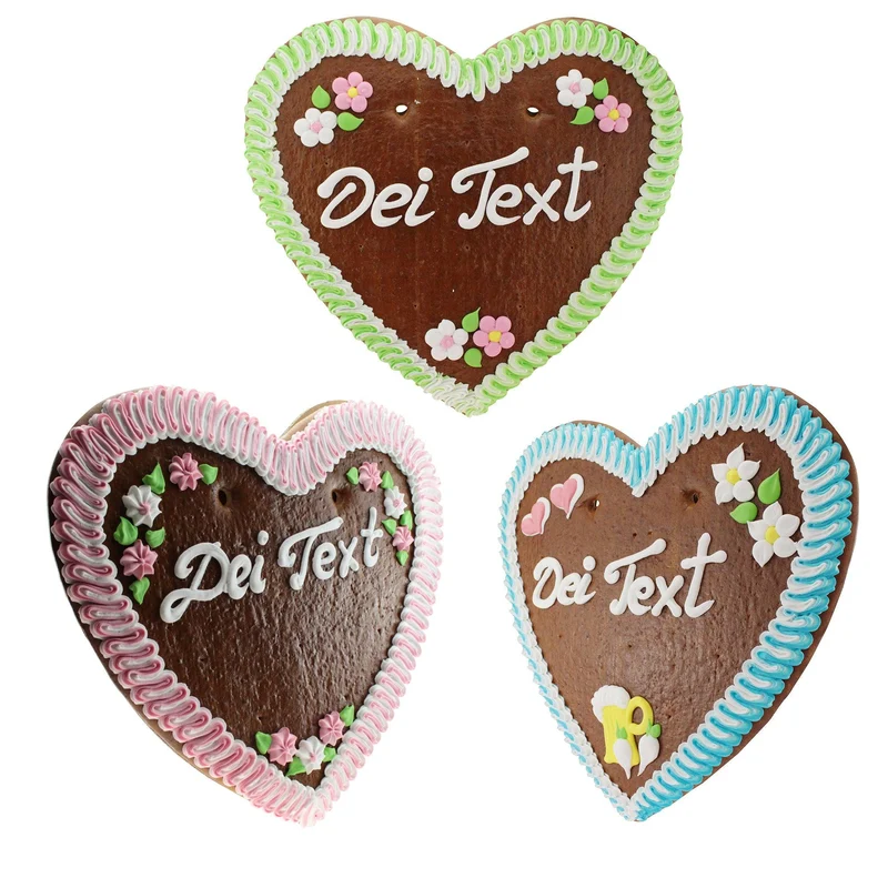 Lebkuchenherz mit Wunschtext