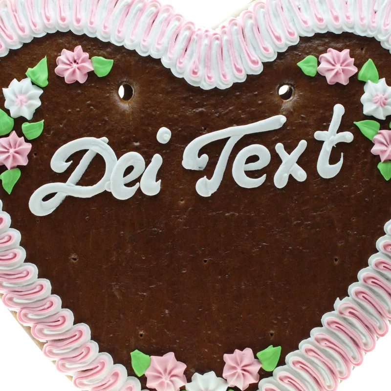 Lebkuchenherz mit Wunschtext