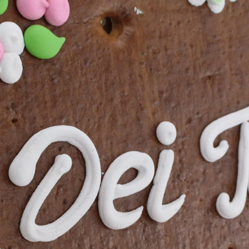 Lebkuchenherz mit Wunschtext