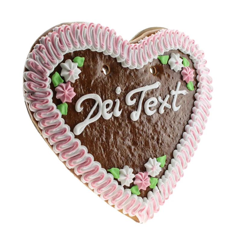 Wiesn Lebkuchenherz mit Beschriftung