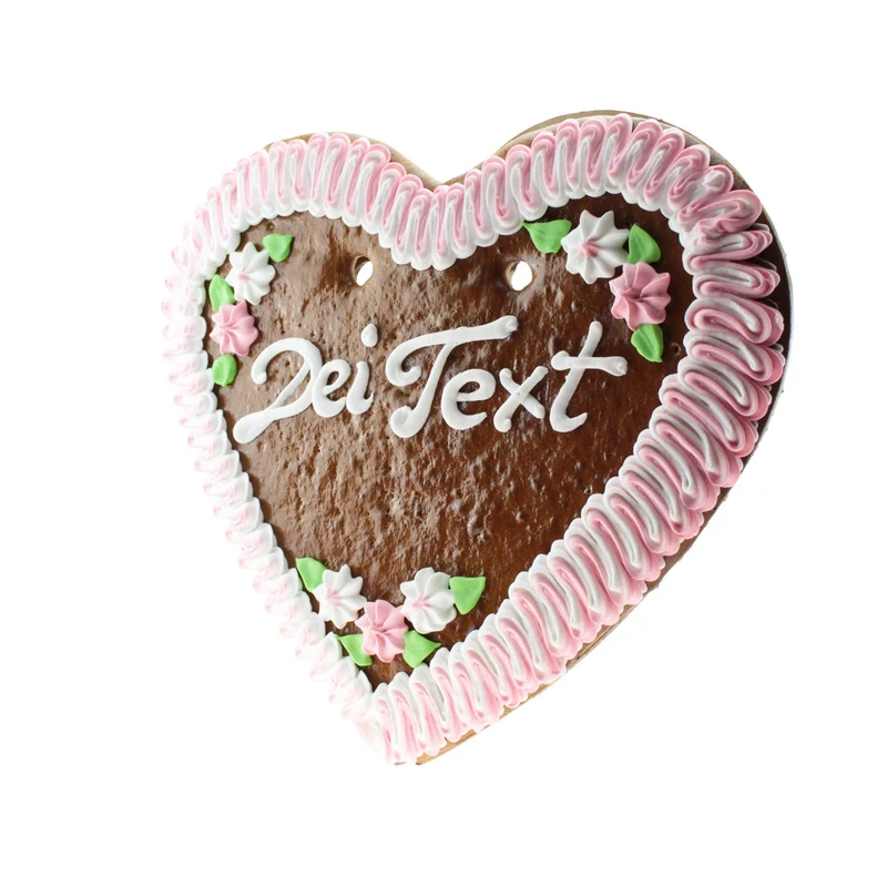 Wiesn Lebkuchenherz mit Beschriftung
