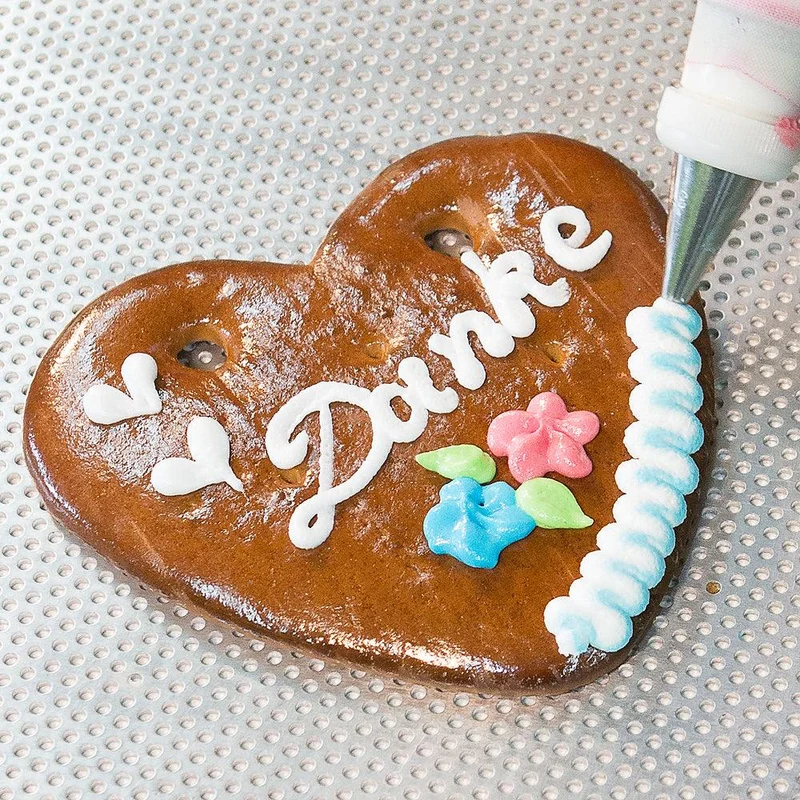 Wiesn Lebkuchenherz mit Beschriftung