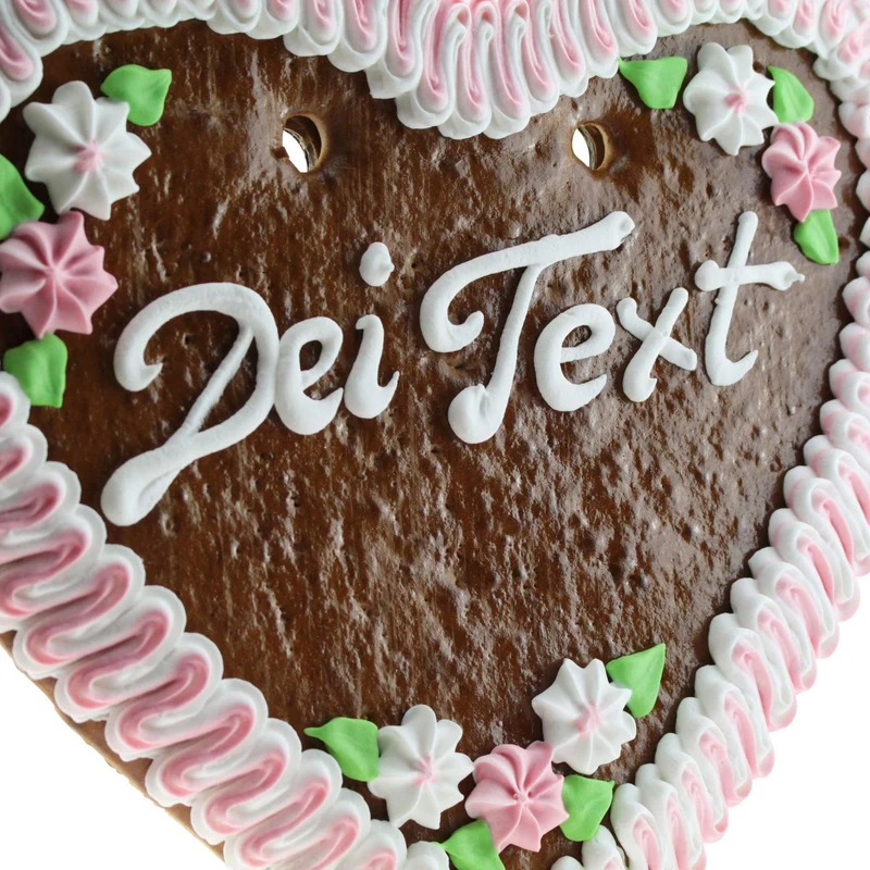 Wiesn Lebkuchenherz mit Beschriftung