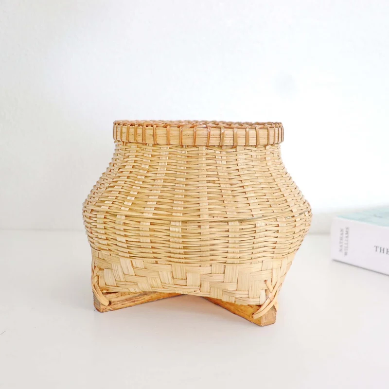 Vintage Lanna Bamboo Basket - RATIMA
