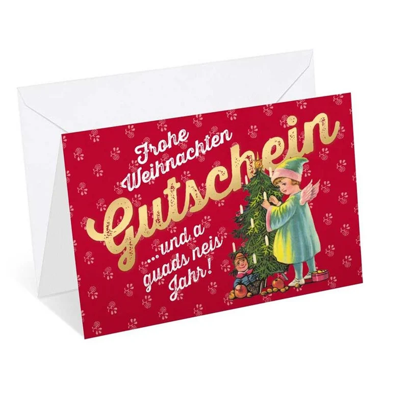 Weihnachtskarte "Gutschein"