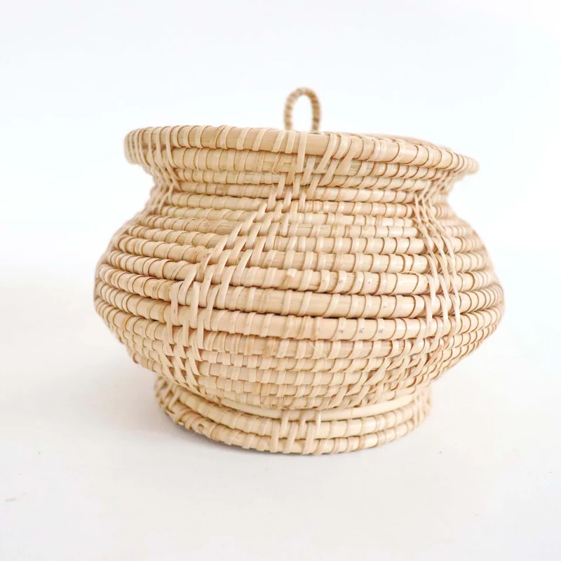 SA NA Rattan Storage Box with Lid